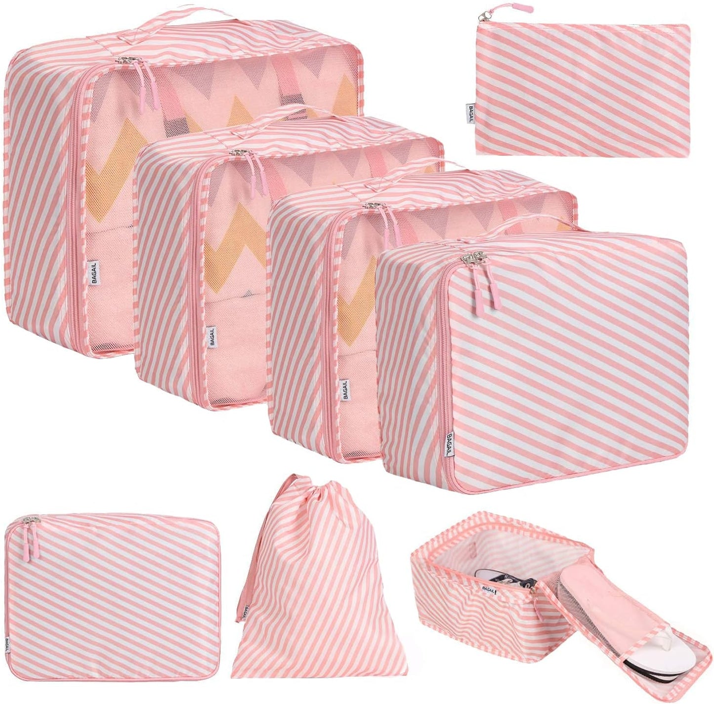 8-Piece Travel Packing Cubes