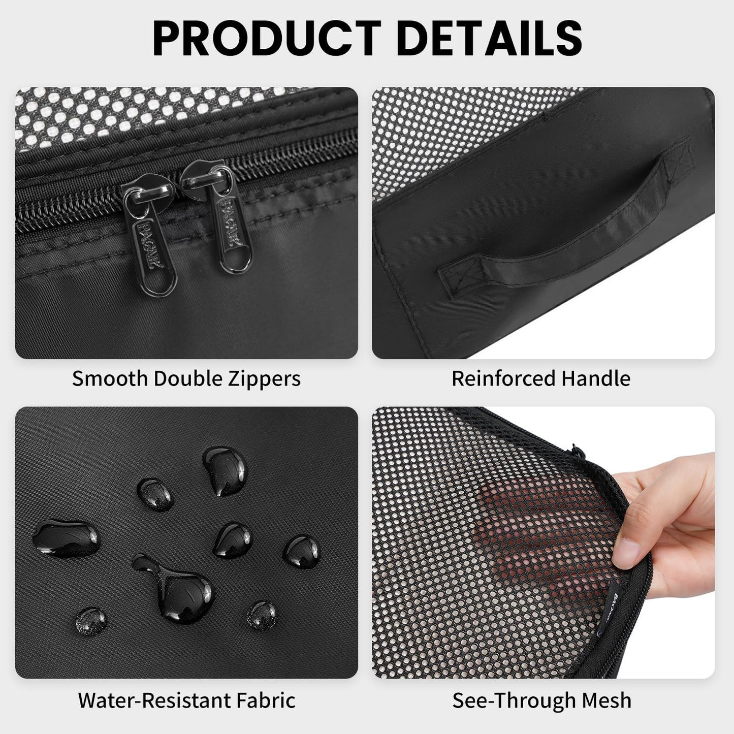 8-Piece Travel Packing Cubes
