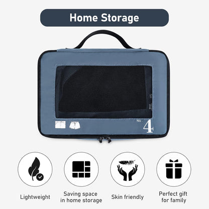 7-Piece Eco Packing Cubes – Blue